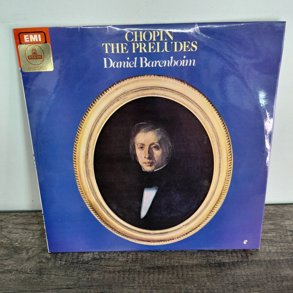 Chopin The Preludes Daniel Barenboim Vinyl LP EMI ASD 3254 UK Pressing 1976